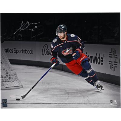 Signiertes NHL-Debüt-Spotlight-Foto von Adam Fantilli, Columbus Blue Jackets, 16 x 20 Zoll Image