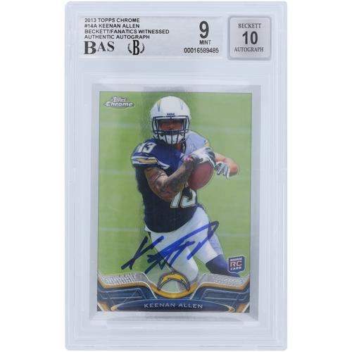 Keenan Allen San Diego Chargers signierte 2013 Topps Chrome #14 Beckett Fanatics bezeugte authentifizierte 9/10 Rookie-Karte