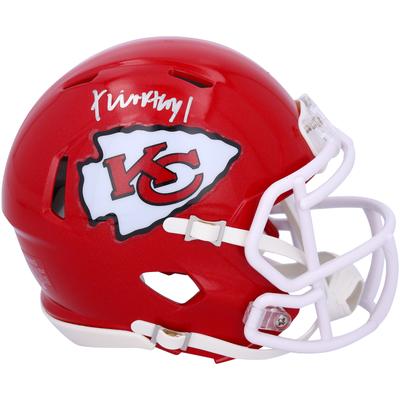 Von Xavier Worthy, Kansas City Chiefs, signierter Riddell Speed Mini-Helm Image