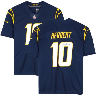 Justin Herbert – Limitiertes, marineblaues Nike-Trikot von den Los Angeles Chargers Image