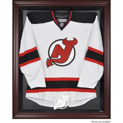 New Jersey Devils Trikot-Vitrine mit Mahagonirahmen