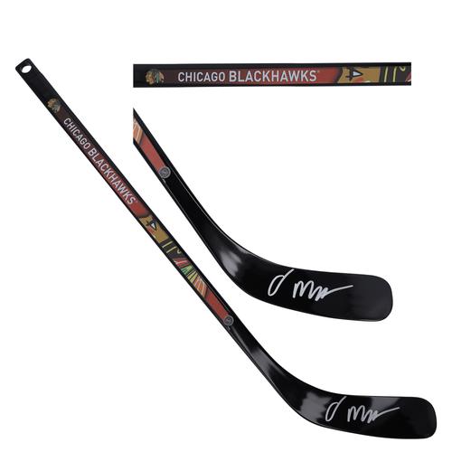 Oliver Moore – Chicago Blackhawks – Signierter Mini-Hockeyschläger aus Verbundwerkstoff