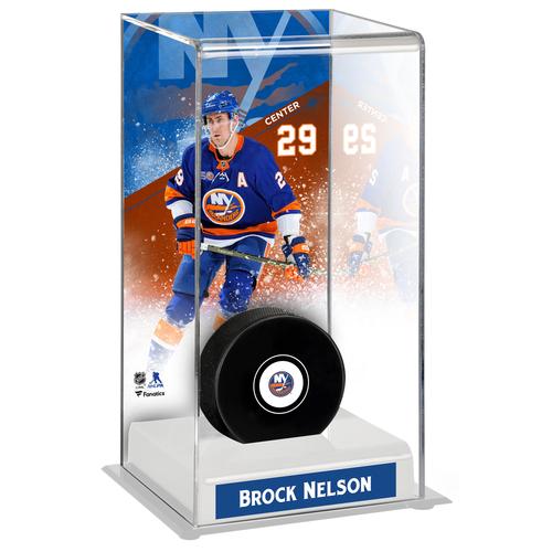 Brock Nelson New York Islanders Deluxe Vitrine für hohen Hockey-Puck