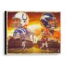 Peyton Manning Indianapolis Colts and Denver Broncos Unsigned Stretched 20"" x 24"" Giclee - Created by Artist Brian Konnick