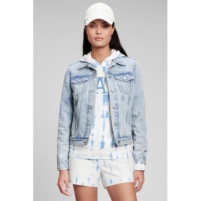 Gap Womens Light Blue Icon Denim Jacket - Light Blue