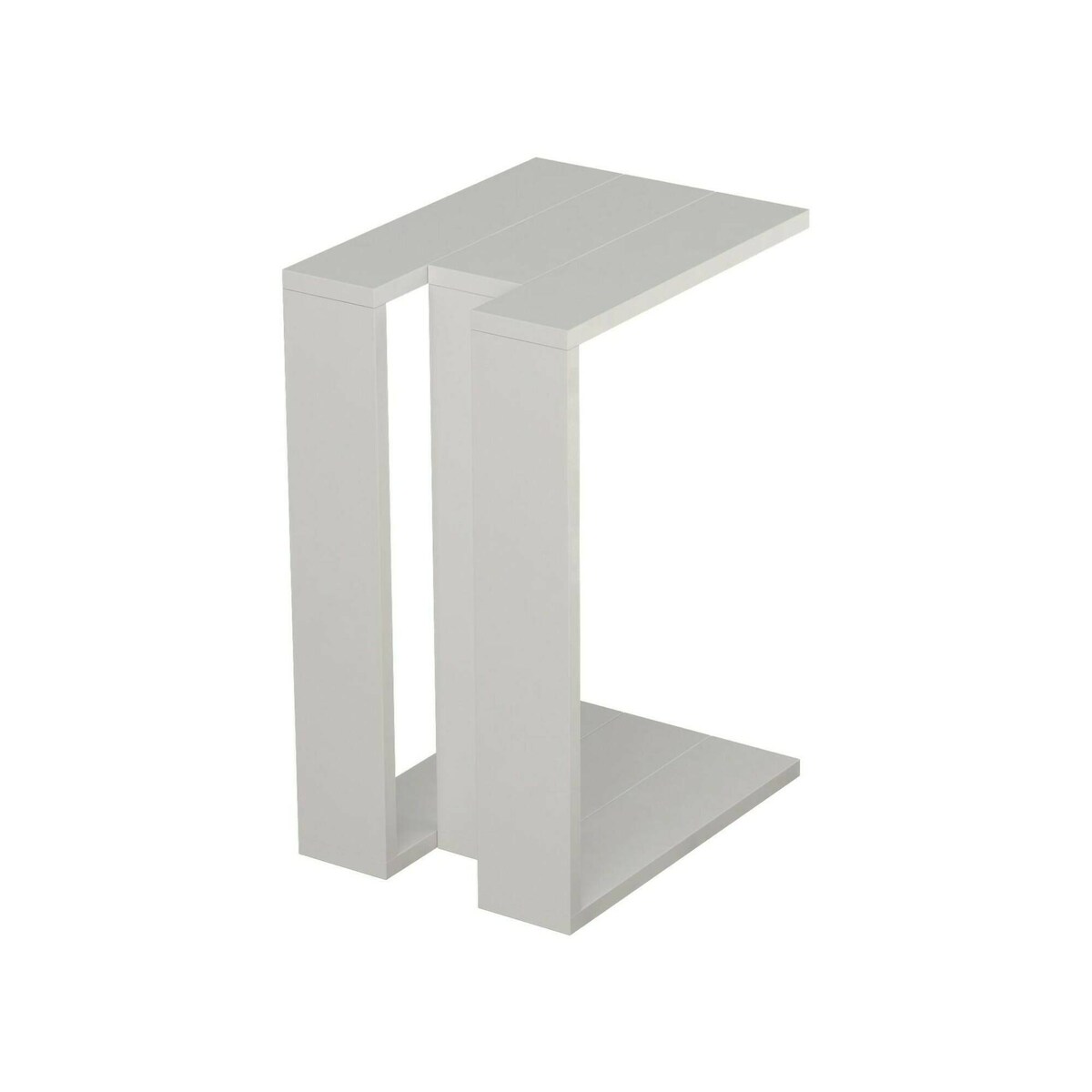 Dmora Wohnzimmertisch Dghisolf, Niedriger Wohnzimmertisch, Kaffeeregal, Couchtisch für Sofa, 30x40h57 cm, Weiß Image