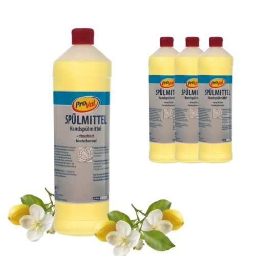Blanc HYGIENIC Handspülmittel Pro Val Citro 1l, citrusfrisch, pH-neutral, universell einsetzbar, 24 x1l Flaschen Image