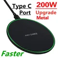 Pad caricabatterie wireless da 200 W per iPhone 14 13 16 15 11Pro XS Max Stazione di ricarica wireless veloce a induzione per Samsung Xiaomi Huawei