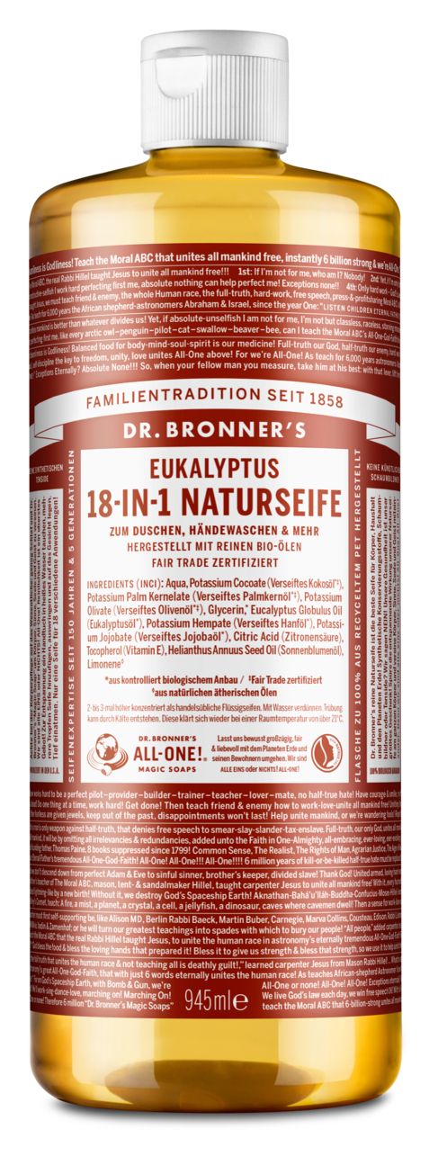 Sapone liquido Dr Bronner's all'eucalipto 945 ml