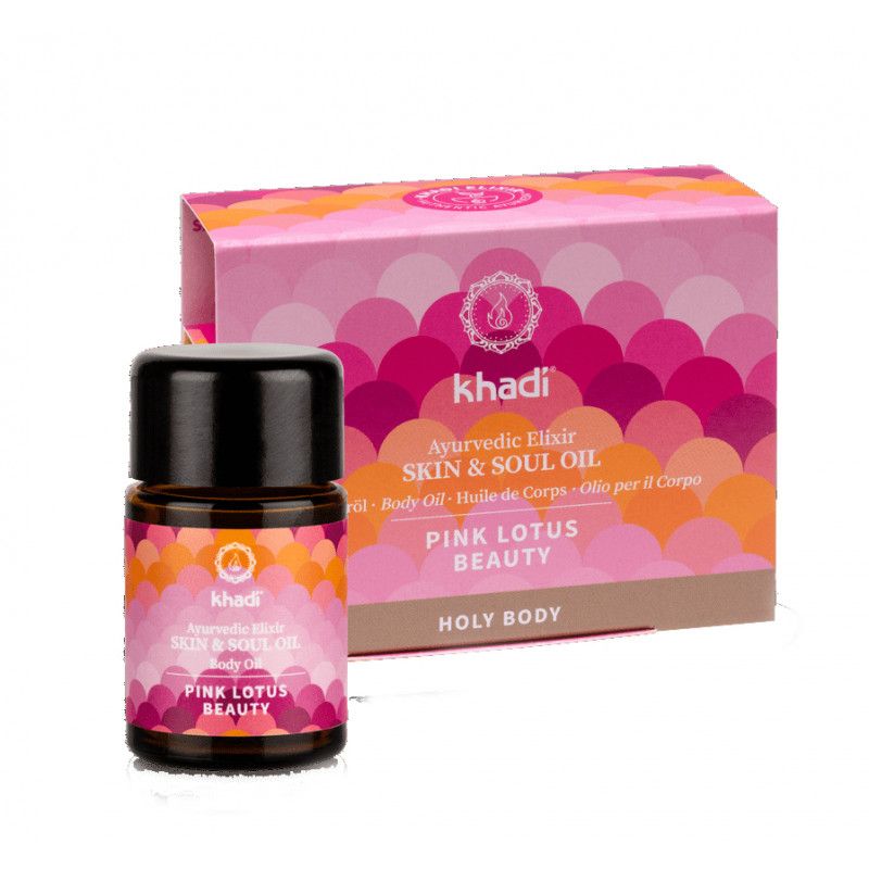 Khadi - Mini olio viso e corpo Pink Lotus Beauty 10 ml Olio