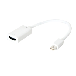 LogiLink CV0036B, 0,15 m, Mini DisplayPort, HDMI Typ A (Standard), Männlich, Weiblich, 3840 x 2160 Pixel Image