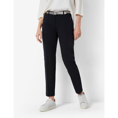 Caprihose BRAX "Style MARON S", Damen, Gr. 40L (80), Langgrößen, schwarz, 88% Polyamid, 12% Elasthan, Hosen Image
