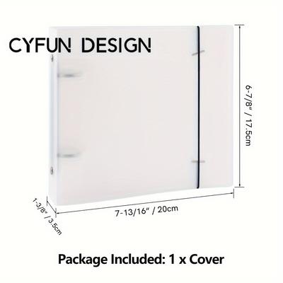TEMU Design Clear Plastic Stencil Storage Binder | 6x6 Inch Organizer For Diy Scrapbooking & Crafting | Stamp Holder With , Stencils For Crafts Reusable Image