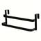 TEMU Double Kitchen Cabinet Towel Rack, Steel Door Mounted Rail For Bathroom And Shower, Holds Hand And Dish Towels, Shower Door Hanger, 1/2pcs