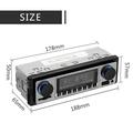 autoradio bluetooth autoradio vintage lettore mp3 stereo usb per aux audio stereo per auto d'epoca argento nero