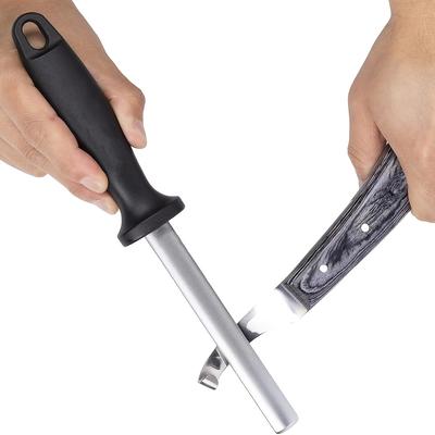 TEMU 5" Farrier Hoof Trimming Tool With Diamond-coated Sharpening Rod For Horses - Durable Iron Alloy Loop Knife And Hoof Knife Sharpener Set For Precise And Effortless Grooming