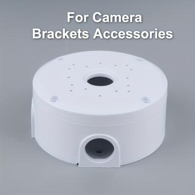 TEMU High-quality Waterproof Box For Camera Brackets - Cctv Accessory, Pc Material, White