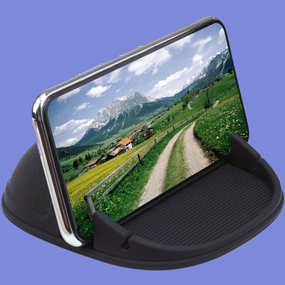 TEMU Car Phone Holder, Car Phone Mount Silicone Car Pad Mat For Various Dashboards, Slip Free Desk Phone Holder For Android Smartphones, Gps Devices