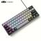 TEMU Ts91 Wired Mechanical Touch Keyboard, Game Office Universal Keyboard 61 Keys Small Portable Keyboard Rgb Backlight Effect, Mix And Match Color Keyboard (grey Black)