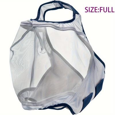 Horse Face Mask, Fly Proof Mesh Face Cover Headgear