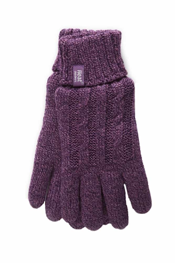 Heat Holders - Womens Cable Knit 2.3 tog Handschuhe für den Winter Image