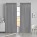 Blackout Extra Wide Pinch Pleat Curtain 108 Inches Long Thermal Insulated Ceiling To Floor Pleated Drape With Tieback For Living Room (Light Grey 84 W X 108 L 1 Panel)