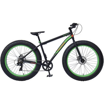 Fatbike WYNN "FAT2.0" Gr. 46, schwarz (schwarz, schwarz), Fahrräder, 46cm, 26 Zoll (66,04cm)
