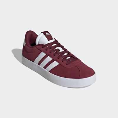 Sneaker ADIDAS SPORTSWEAR "VL COURT 3.0", Gr. 44, rot (sharot, ftwwht, sharot), Leder, Synthetik, sportlich, Schuhe, ins