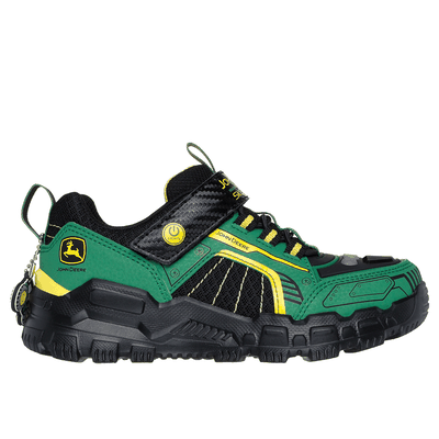 Skechers Boy's John Deere: Adventure Track - Rugged-Brights Sneaker | Size 11.0 | Green/Black | Synthetic/Textile