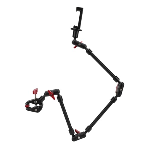 Overhead Camera Mount, Folding Flexible Desk Camera Mount with 1/4“ 3/8 Screw, Arm Articulating, Adjust Length, Webcam Stand Camera Mount for DSLR Camera Webcam Microphone