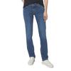 5-Pocket-Jeans MARC O'POLO "Alby Straight", Damen, Gr. 30, Länge 32, blau (authentic mid blau wash), Denim/Jeans, Obermaterial: 90% Baumwolle, 9% Polyester, 1% Elasthan, casual, Jeans, mit gerader Beinform