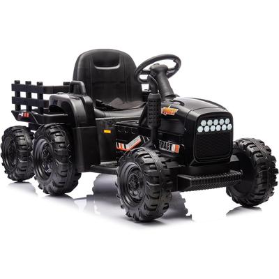 Ride on Tractor with Trailer& Remote Control,24V Battery Powered Electric Tractor