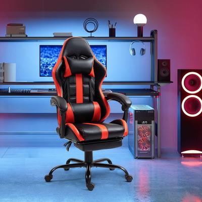 AVAWING Gaming Chair PU Leather Office Chair with Footrest