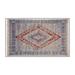 Gray Rectangle 4' x 6' Area Rug - East Urban Home Machine Washable Area Rug 72.0 x 48.0 x 0.08 in Polyester/Chenille | Wayfair