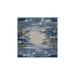 White 36 x 36 x 0.08 in Area Rug - East Urban Home Machine Washable Blue Area Rug Polyester/Chenille | 36 H x 36 W x 0.08 D in | Wayfair