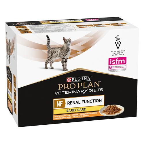 10x85g PURINA PRO PLAN Veterinary Diets Feline NF Early Care Huhn Katzenfutter nass