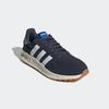 Sneaker ADIDAS SPORTSWEAR "RUN 84", Gr. 43, blau (shadow navy, cloud weiß, matte silber), Textil, Leder, Synthetik, sportlich, Schuhe, inspiriert vom Design des adidas LA Trainer