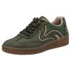 Plateausneaker RIEKER SPORT, Damen, Gr. 39, grün (oliv), Lederimitat, sportlich, Schuhe, Freizeitschuh, Halbschuh, Schnürschuh in veganer Verarbeitung
