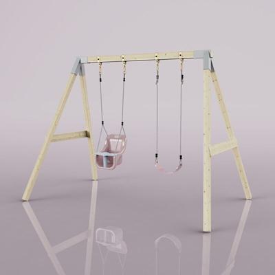 OutdoorToys Schaukel Papagei aus Holz in Rosa Image