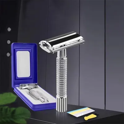 Manual MEN'S Razor Creative Old Fashioned Razor Double Sided Beauty Tool Stainless Steel Razor