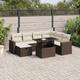 Vidaxl - Set Divani da Giardino 8 pz con Cuscini Marrone in Polyrattan