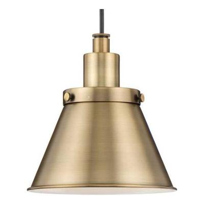 Progress Lighting 253210 - ONE-LIGHT 825 IN PENDANT METAL SHADE (P500383-163) Indoor Brass and Gold Pendant LED Fixture