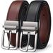 QIUTIAN Men s Belt Reversible Belt 1.25 For Gift Mens Casual Golf Dress pants shirts One Reverse For 2 Sides