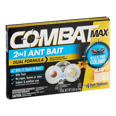 Combat Max® DIA07172 4-Pack 2-in-1 Ant Bait - 8/Case