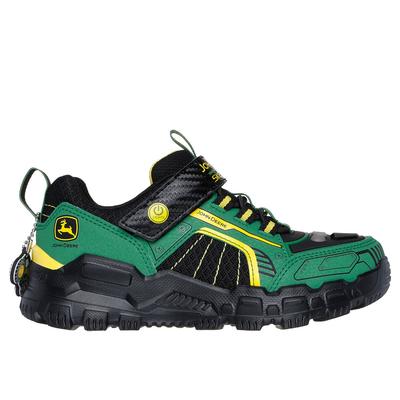 Skechers Boy's John Deere: Adventure Track - Rugged-Brights Sneaker | Size 3.0 | Green/Black | Synthetic/Textile
