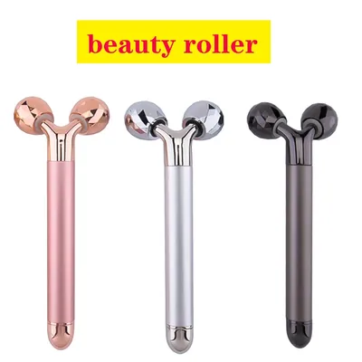 Elektrische Massage Roller Vibrator Metall Massagegerät für Gesicht Anti-Falten Auge Gesichts Lifting Vibrieren Roller Schönheit Gesundheit Hautpflege