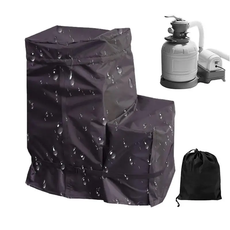 Couvercle de pompe de piscine résistant aux UV, couvercle de protection de pompe à chaleur de piscine, couvercle de pompe de filtre à sable étanche pour piscines hors sol