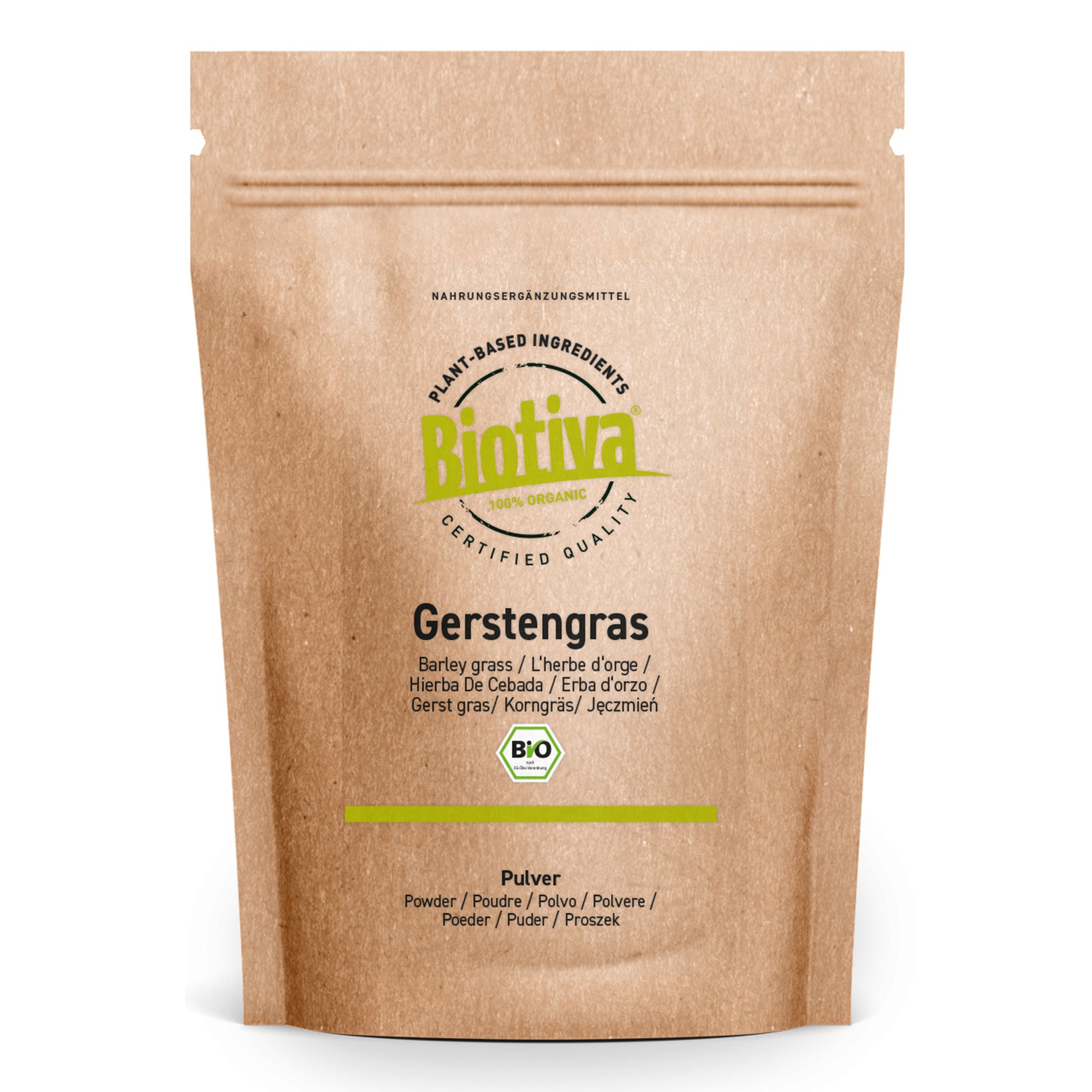 Biotiva Erba d'orzo in polvere biologica 200 g