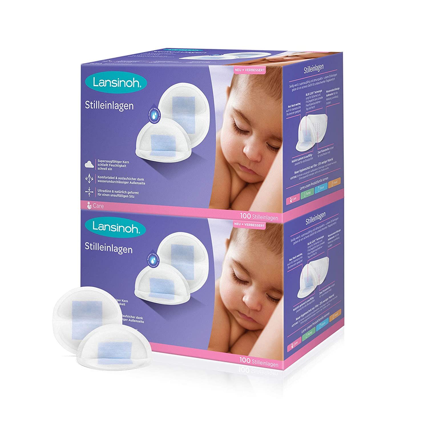 Cuscinetti per allattamento Lansinoh Blue Lock 1 St