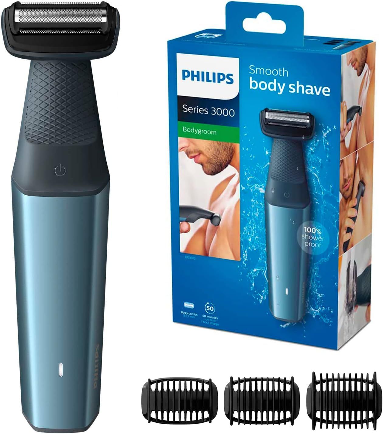 Philips Bodygroom Series 3000 - rasoio per il corpo che rispetta la pe